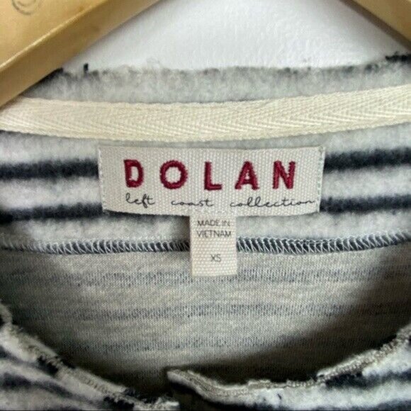 Anthropologie Dolan Striped Moto Jacket Zipper Black White Size XS Minimalist - Picture 4 of 12